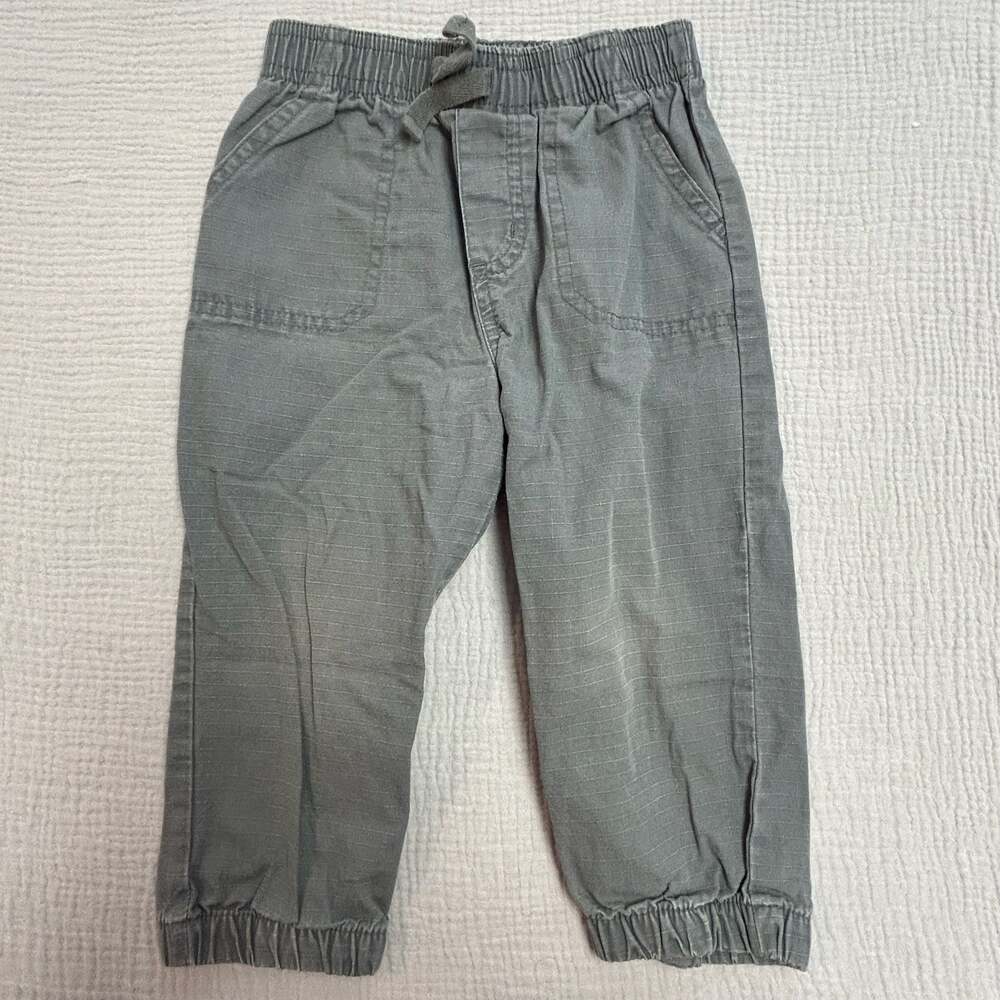Garanimals Dark Grey Twill Jogger Pants 24M